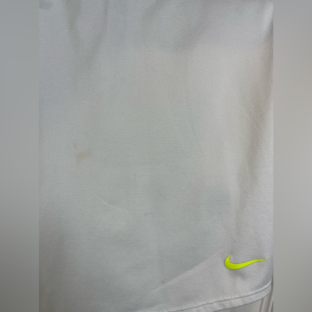 NIKE Women’s Dry‎ Fit Athletic Tank Top White and Neon Yellow Size Small - Picture 4 of 6